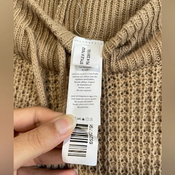 Love & Liberty Tan Knit / Waffle  Jogger Pants - BNWT - Size M - Picture 7 of 8